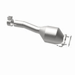 MagnaFlow 52270 oem grade direct-fit catalytic converter, opposite rear three-quarter view of the turntable spin