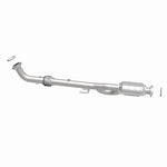 MagnaFlow 24435 hm grade direct-fit catalytic converter, side view of the turntable spin