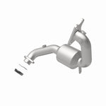 MagnaFlow 52439 oem grade direct-fit catalytic converter, rear view of the turntable spin