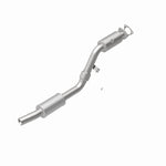 MagnaFlow 49903 oem grade direct-fit catalytic converter, rear view of the turntable spin