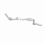 MagnaFlow 52116 oem grade direct-fit catalytic converter, side view of the turntable spin