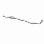 MagnaFlow 52121 oem grade direct-fit catalytic converter, opposite rear three-quarter view of the turntable spin