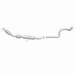 MagnaFlow 52581 oem grade direct-fit catalytic converter, side view of the turntable spin