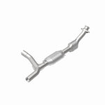 MagnaFlow 93151 hm grade direct-fit catalytic converter, rear view of the turntable spin