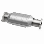 MagnaFlow 49996 oem grade direct-fit catalytic converter, opposite rear three-quarter view of the turntable spin