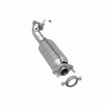 MagnaFlow 24403 hm grade direct-fit catalytic converter, rear three-quarter view of the turntable spin