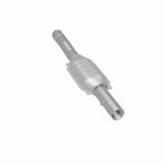 MagnaFlow 93139 hm grade direct-fit catalytic converter, rear three-quarter view of the turntable spin