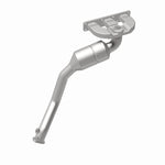 MagnaFlow 50430 hm grade manifold converter, rear view of the turntable spin