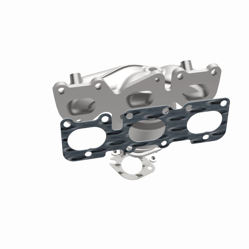 MagnaFlow 52783 oem grade manifold converter, opposite side view of the turntable spin