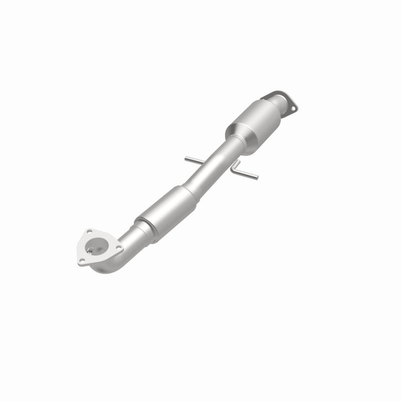 MagnaFlow 52914 oem grade direct-fit catalytic converter, opposite front three-quarter view of the turntable spin
