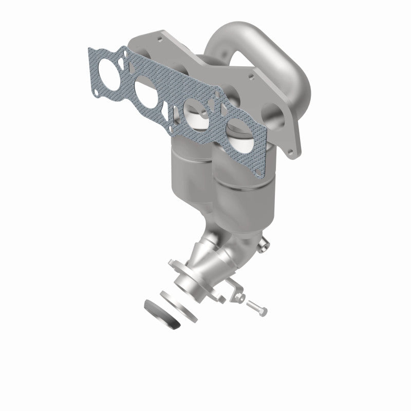 MagnaFlow 51830 oem grade manifold converter, rear view of the turntable spin