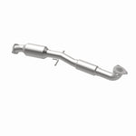 MagnaFlow 52914 oem grade direct-fit catalytic converter, opposite rear three-quarter view of the turntable spin