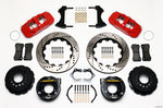 Wilwood AERO4 Rear P-Brake Kit 14.00in Drill Red Mopar/Dana 2.36in Off w/Snap Ring Bearing