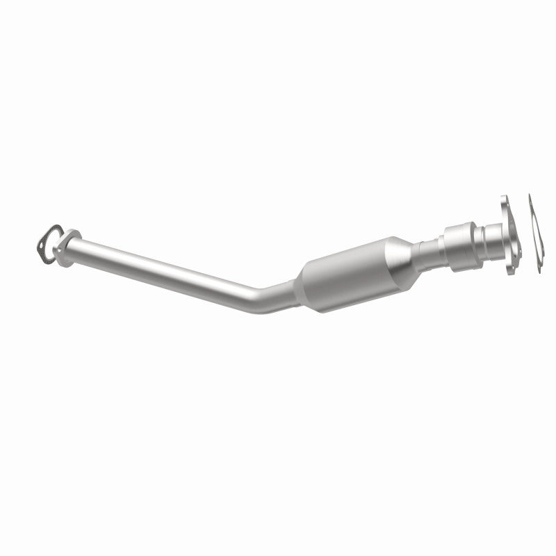 MagnaFlow 51905 oem grade direct-fit catalytic converter, opposite rear three-quarter view of the turntable spin