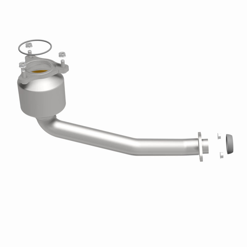 MagnaFlow 452671 carb direct-fit catalytic converter, side view of the turntable spin