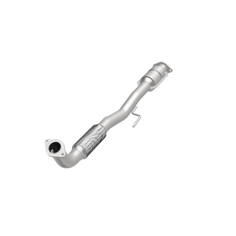 MagnaFlow 49988 oem grade direct-fit catalytic converter, opposite front three-quarter view of the turntable spin