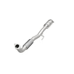 MagnaFlow 49988 oem grade direct-fit catalytic converter, opposite front three-quarter view of the turntable spin