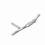 MagnaFlow 93448 hm grade direct-fit catalytic converter, rear view of the turntable spin
