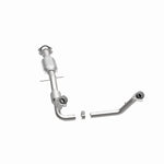 MagnaFlow 49110 oem grade direct-fit catalytic converter, opposite side view of the turntable spin