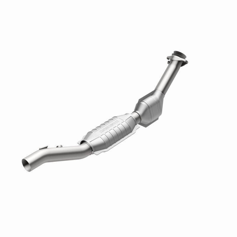 MagnaFlow 93329 hm grade direct-fit catalytic converter, rear view of the turntable spin