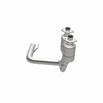 MagnaFlow 458053 carb direct-fit catalytic converter, opposite side view of the turntable spin