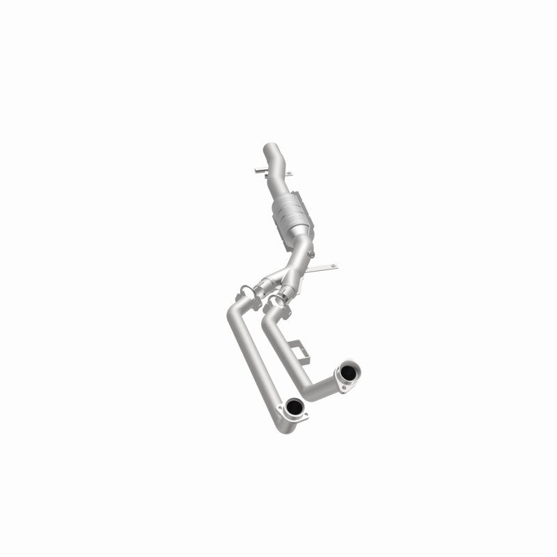 MagnaFlow 24015 hm grade direct-fit catalytic converter, opposite side view of the turntable spin