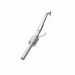 MagnaFlow 52426 oem grade direct-fit catalytic converter, opposite rear three-quarter view of the turntable spin
