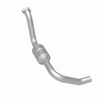 MagnaFlow 49497 oem grade direct-fit catalytic converter, rear three-quarter view of the turntable spin