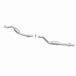 MagnaFlow 24008 hm grade direct-fit catalytic converter, side view of the turntable spin