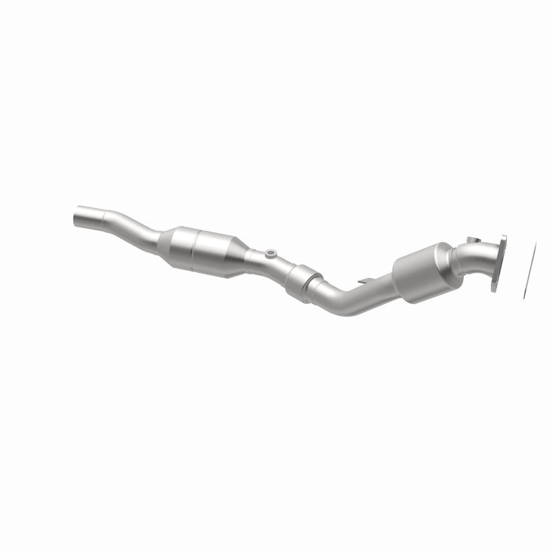 MagnaFlow 49916 oem grade direct-fit catalytic converter, opposite rear three-quarter view of the turntable spin