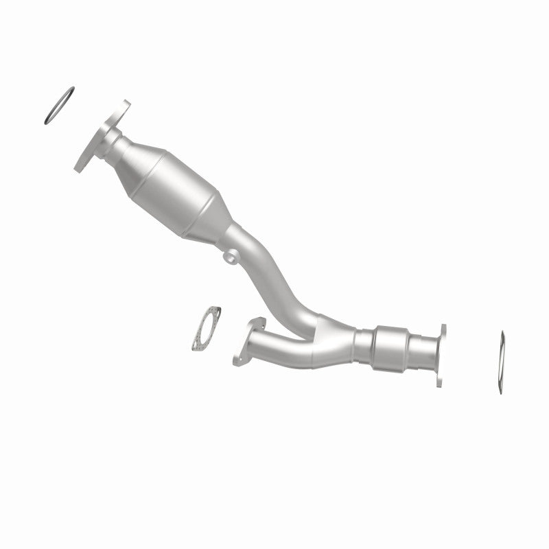 MagnaFlow 52182 oem grade direct-fit catalytic converter, side view of the turntable spin