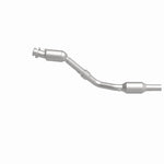 MagnaFlow 49872 oem grade direct-fit catalytic converter, side view of the turntable spin