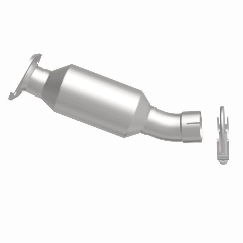 MagnaFlow 5671448 carb direct-fit catalytic converter, side view of the turntable spin