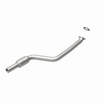 MagnaFlow 49768 oem grade direct-fit catalytic converter, rear view of the turntable spin