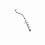 MagnaFlow 49502 oem grade direct-fit catalytic converter, opposite side view of the turntable spin