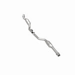 MagnaFlow 93288 hm grade direct-fit catalytic converter, rear three-quarter view of the turntable spin