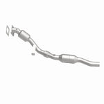 MagnaFlow 49916 oem grade direct-fit catalytic converter, side view of the turntable spin