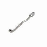 MagnaFlow 51619 oem grade direct-fit catalytic converter, opposite front three-quarter view of the turntable spin
