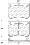 StopTech Performance 91-03 Ford Escort ZX2 / 92-95 Mazda MX-3 Front Brake Pads