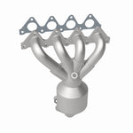 MagnaFlow 49035 oem grade manifold converter, opposite side view of the turntable spin