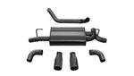 Corsa 2018-2025 Jeep Wrangler JL 2.5in Dual Rear Exit Black Tips Sport Axle-Back Exhaust