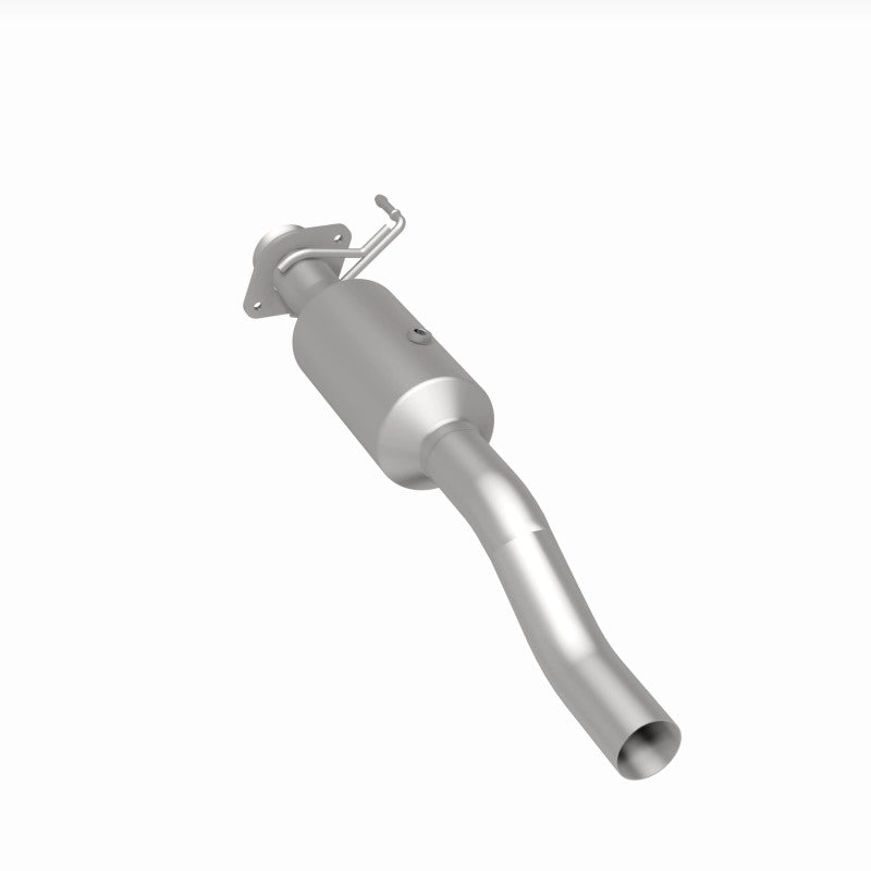MagnaFlow 280440 oem grade direct-fit catalytic converter, rear three-quarter view of the turntable spin