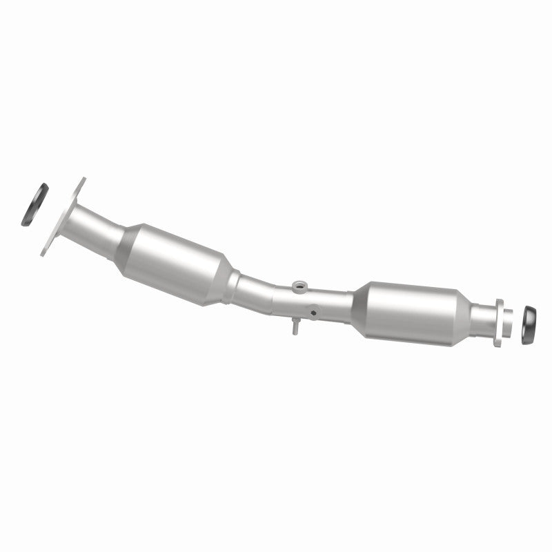 MagnaFlow 52710 oem grade direct-fit catalytic converter, side view of the turntable spin