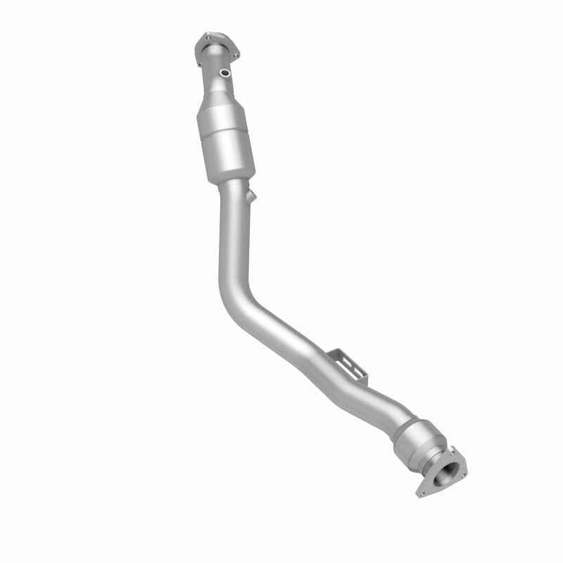 MagnaFlow 49875 oem grade direct-fit catalytic converter, rear three-quarter view of the turntable spin