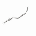 MagnaFlow 52722 oem grade direct-fit catalytic converter, rear view of the turntable spin