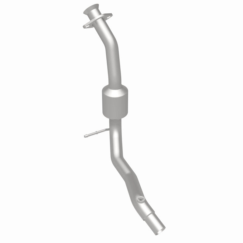 MagnaFlow 50204 hm grade direct-fit catalytic converter, rear three-quarter view of the turntable spin