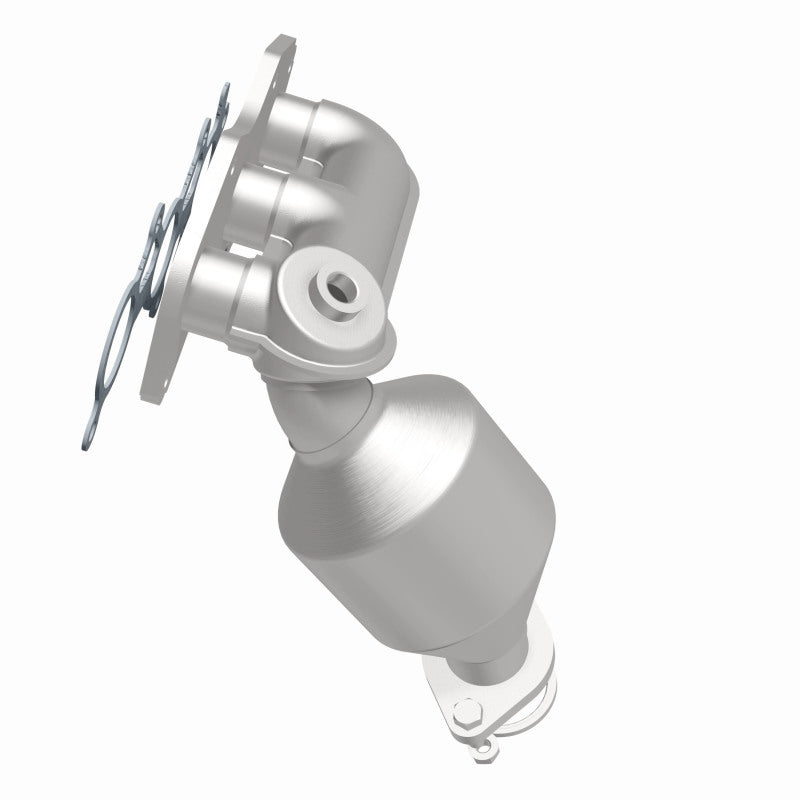 MagnaFlow 49693 oem grade manifold converter, side view of the turntable spin