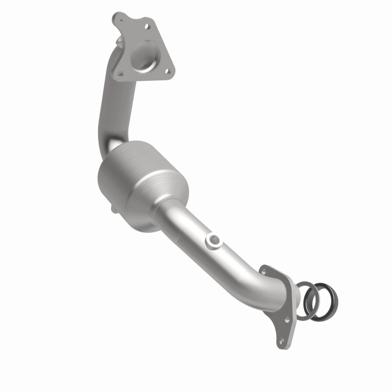 MagnaFlow 52439 oem grade direct-fit catalytic converter, front three-quarter view of the turntable spin