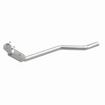 MagnaFlow 52076 oem grade direct-fit catalytic converter, front three-quarter view of the turntable spin
