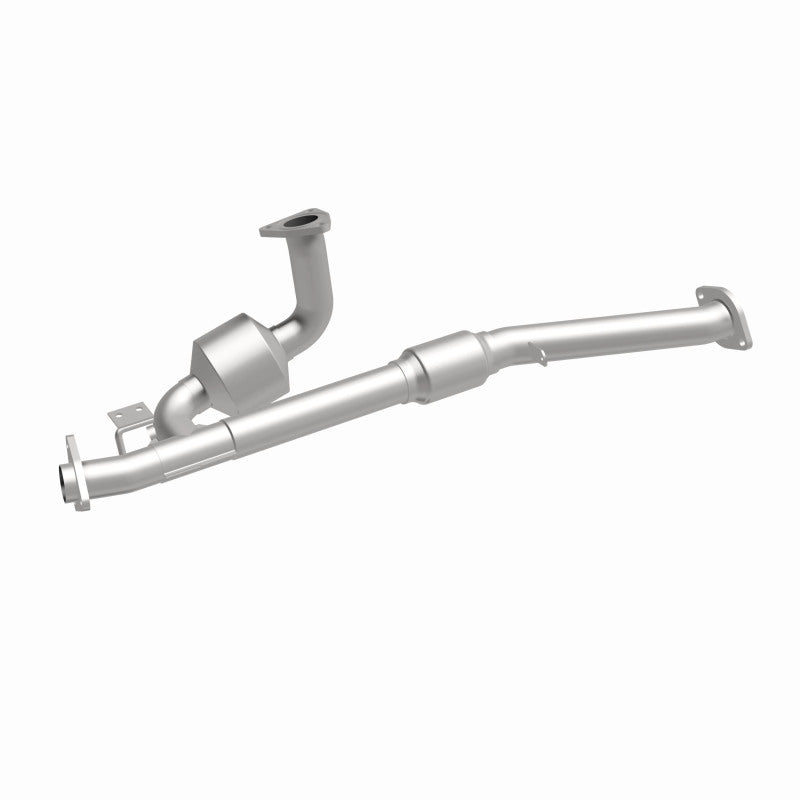 MagnaFlow 24405 hm grade direct-fit catalytic converter, front three-quarter view of the turntable spin